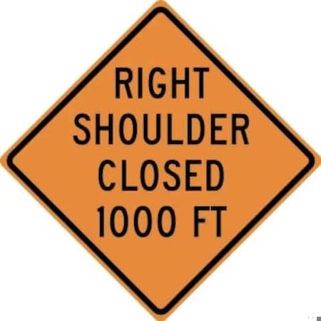 Accuform RIGID CONSTRUCT ION SIGN RIGHT SHOULDER FRK382DP